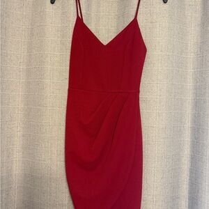 Lulu's Striking Red Mini Dress